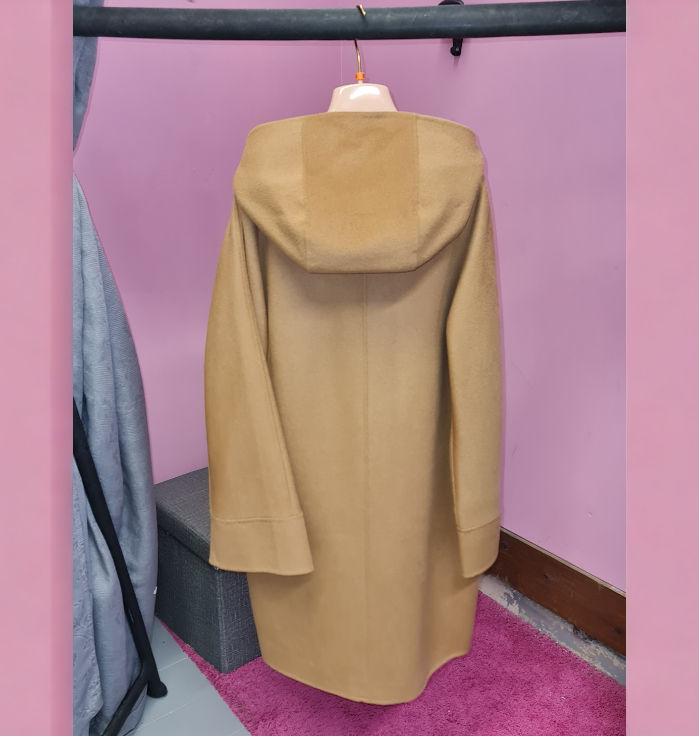 Cappotto VICOLO con alamari HAND MADE , CAMEL – Bijoux Abbigliamento